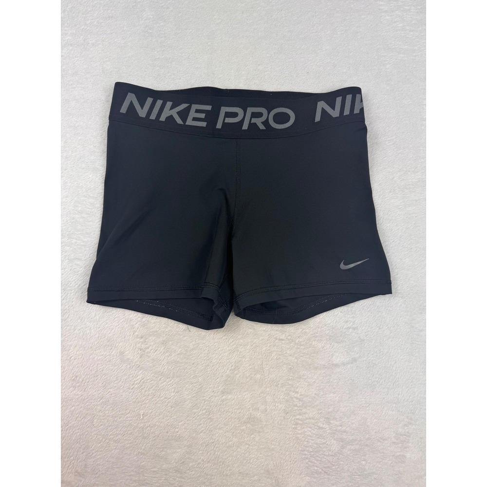Nike Pro Dri-FIT Womens Black 3 Inch Inseam Compression Training Shorts Size M
